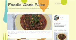 Desktop Screenshot of foodiegonepaleo.com