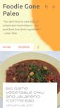 Mobile Screenshot of foodiegonepaleo.com