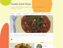 Tablet Screenshot of foodiegonepaleo.com